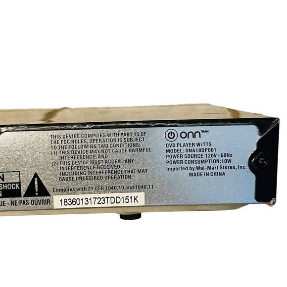 onn. Upscaling HDMI DVD Player Model ONA18DP001 - Picture 10 of 15
